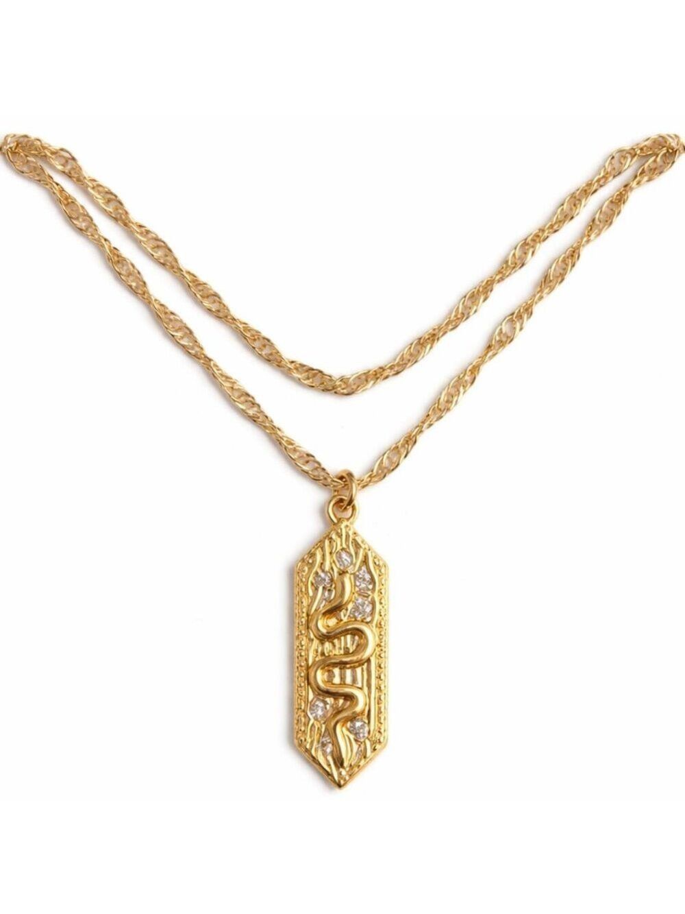 Bijoux + Spice Snake Pendant Necklace
